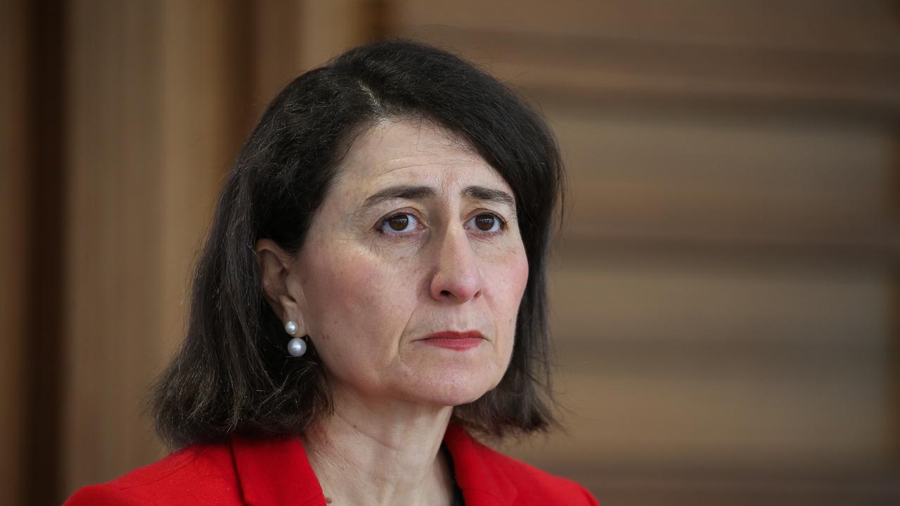 Premier Gladys Berejiklian provided an update on Sunday morning. Picture: NCA NewsWire / Gaye Gerard