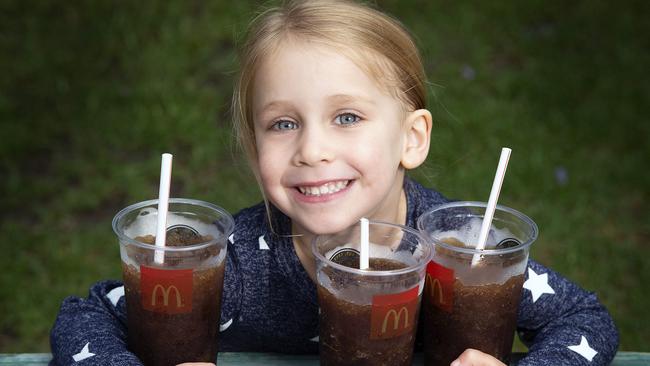 Young kids are requesting frozen coke from their parents after seeing ads on TV. Picture: Sarah Matray