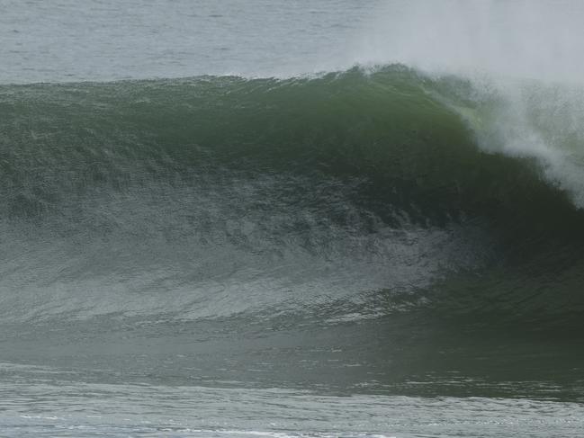 Big surf at Coolum as ex Tropical Cyclone Seth makes its way down South East Queensland. Picture Lachie Millard