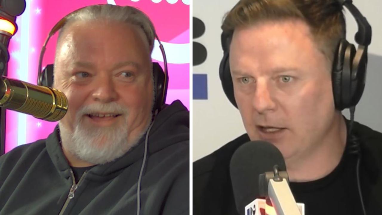 Kyle Sandilands throws drink at Ben Fordham during clash