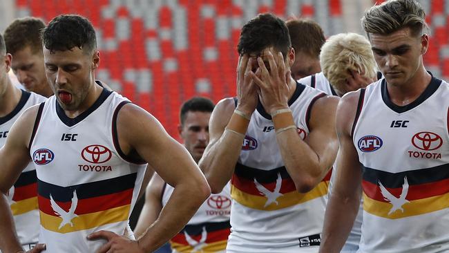 The pitiful Crows were destroyed by the Roos. Picture: Getty Images