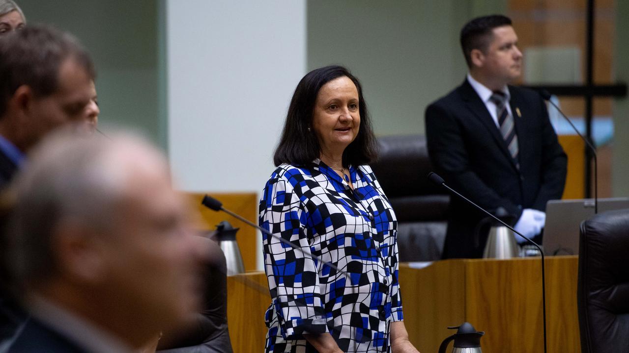 Robyn Lambley introduced the motion to parliament on Tuesday morning. Photograph: Che Chorley