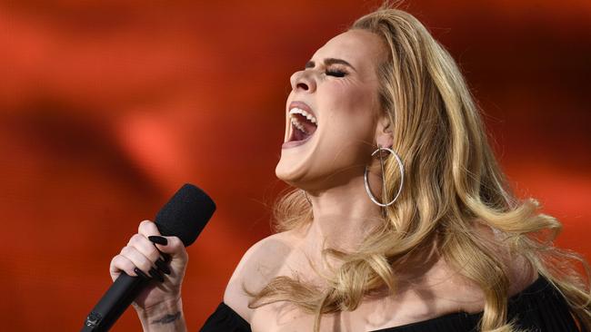 Facebook users reported dozens of random posts to celebrities, including Adele, popped up on their feeds from pages they were not following. Picture: Gareth Cattermole/Handout/Getty Images