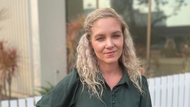 Gender-based violence specialist Chay Brown at Darwin Local Court following her coronial testimony on Thursday November 9.