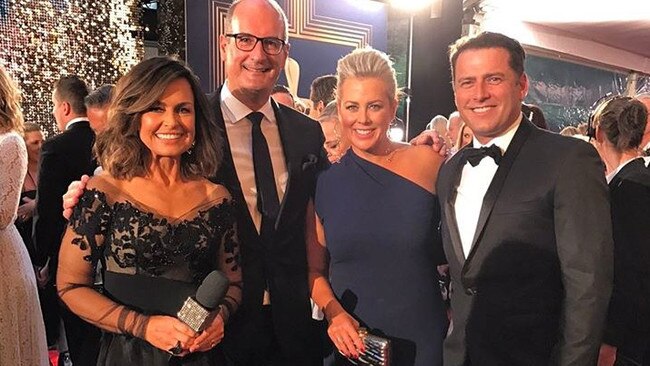 Lisa Wilkinson, Kochie, Sam Armytage and Karl Stefanovic at the 59th TV WEEK Logies. Picture: Lisa Wilkinson/Instagram