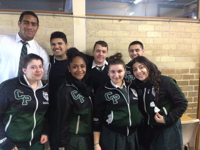 Jordan Mailata as a student at Condell Park High School. Picture: Supplied