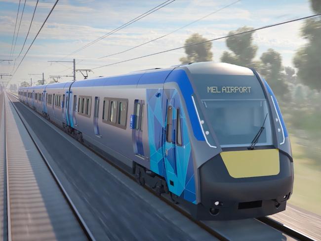 Artists impression of Melbourne Airport rail link