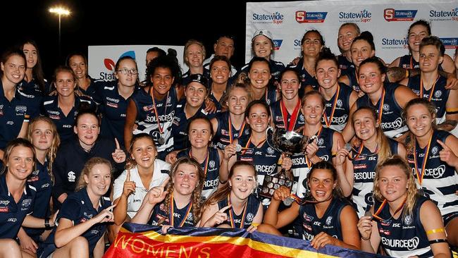 The triumphant South Adelaide women’s team.