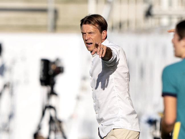 Tony Gustavsson has suffered a third successive loss as Matildas coach. Picture: Henning Bagger / Ritzau Scanpix / AFP