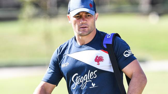 Cronk was back at Roosters training on Monday. (AAP Image/Brendan Esposito)