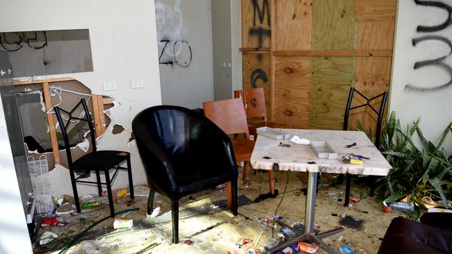 Residents say the Ecoville Community Centre has been trashed. Tarniet. Picture: Nicole Garmston/ News Corp Australia.