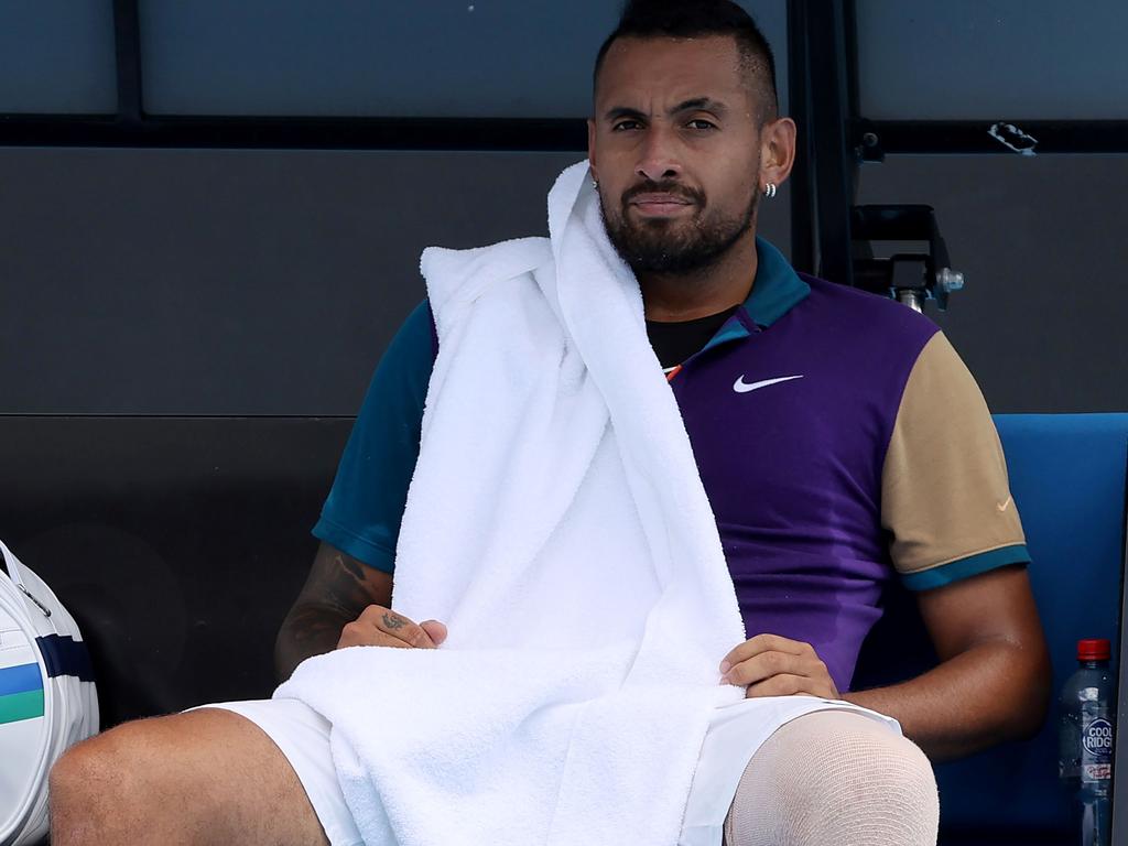 Australia's Nick Kyrgios at Melbourne Park.