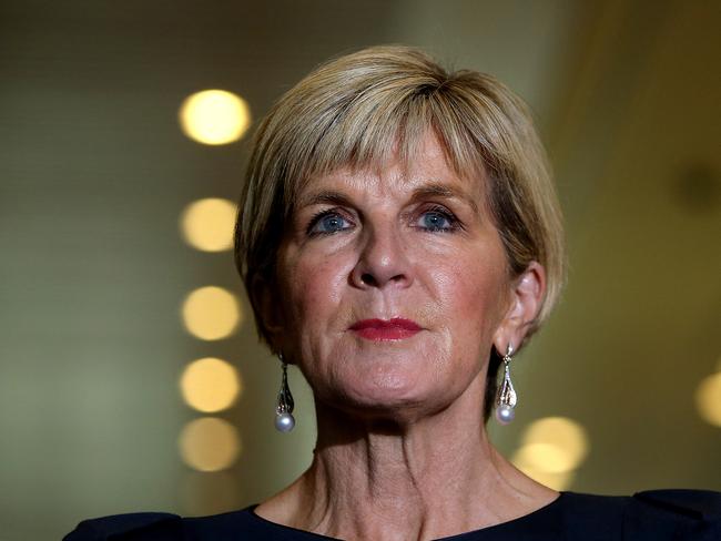 Foreign Affairs Minister Julie Bishop said she was confident Australia remained Vanuatu’s “strategic partner of choice”. Picture Kym Smith