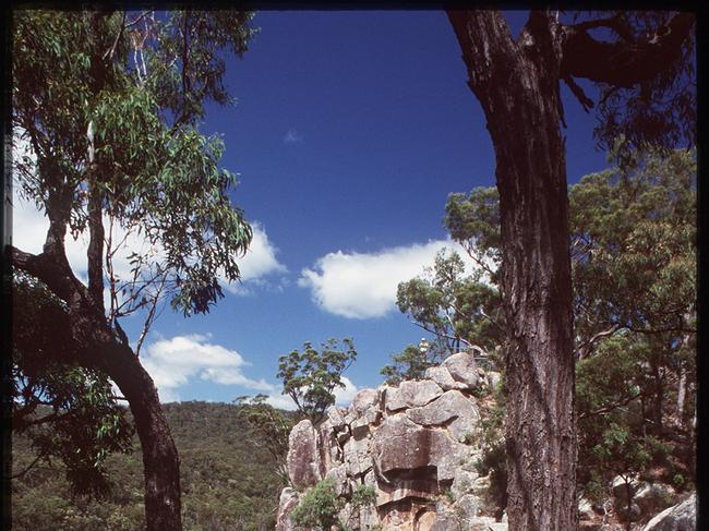 Crows Nest National Park Koonin Lookout - travel qld rock face scenic tourism