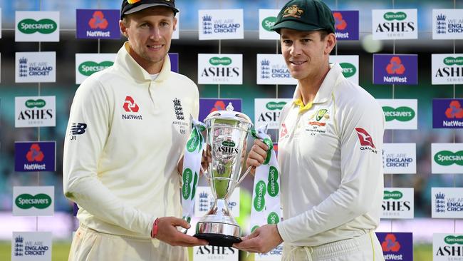 Joe Root and Tim Paine