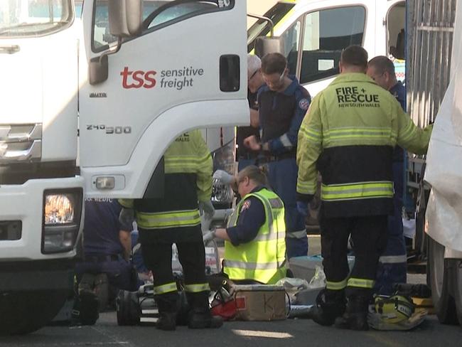 Paramedics fought to save the man’s life at the scene but were not able to. Picture: TNV