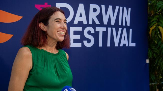 Darwin Festival Artistic Director Kate Fell at the launch of Darwin Festival 2024. Picture: Pema Tamang Pakhrin