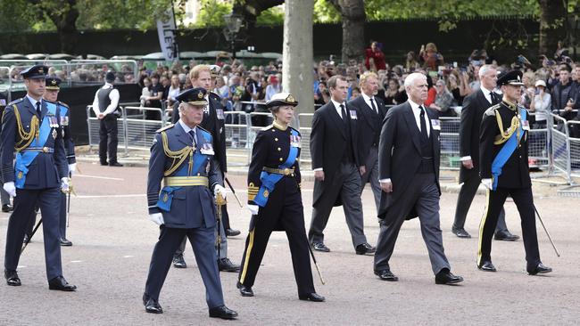 The royals set off on the sombre march at 2.22pm (Photo by Chris Jackson/Getty Images)