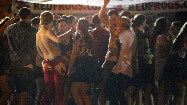 Thousands of teenagers have been celebrating schoolies week on the Gold Coast. Picture: Brad Hunter