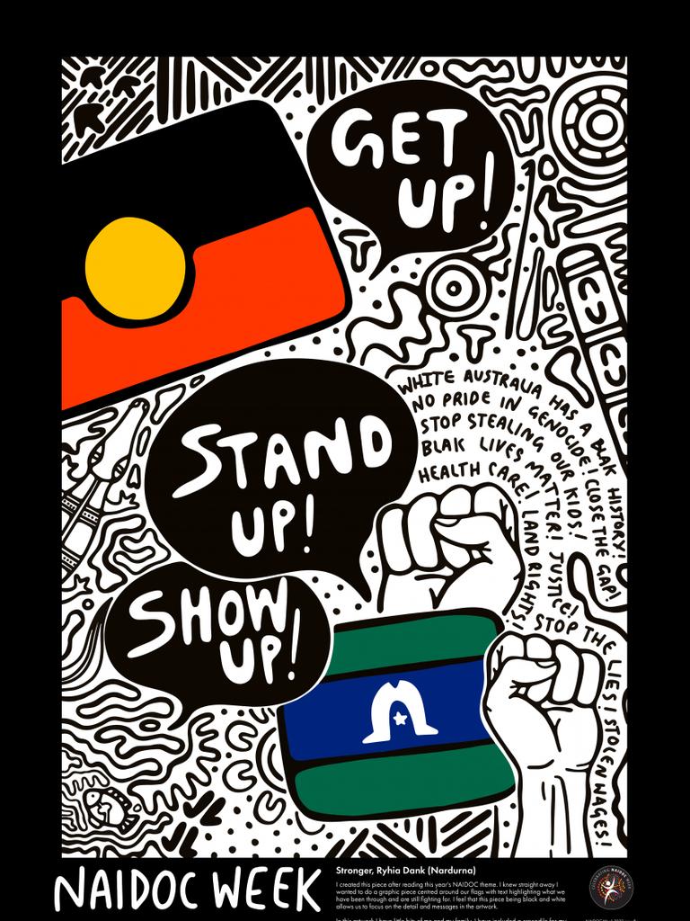 Ryhia Dank winning NAIDOC Week poster. Picture: Supplied