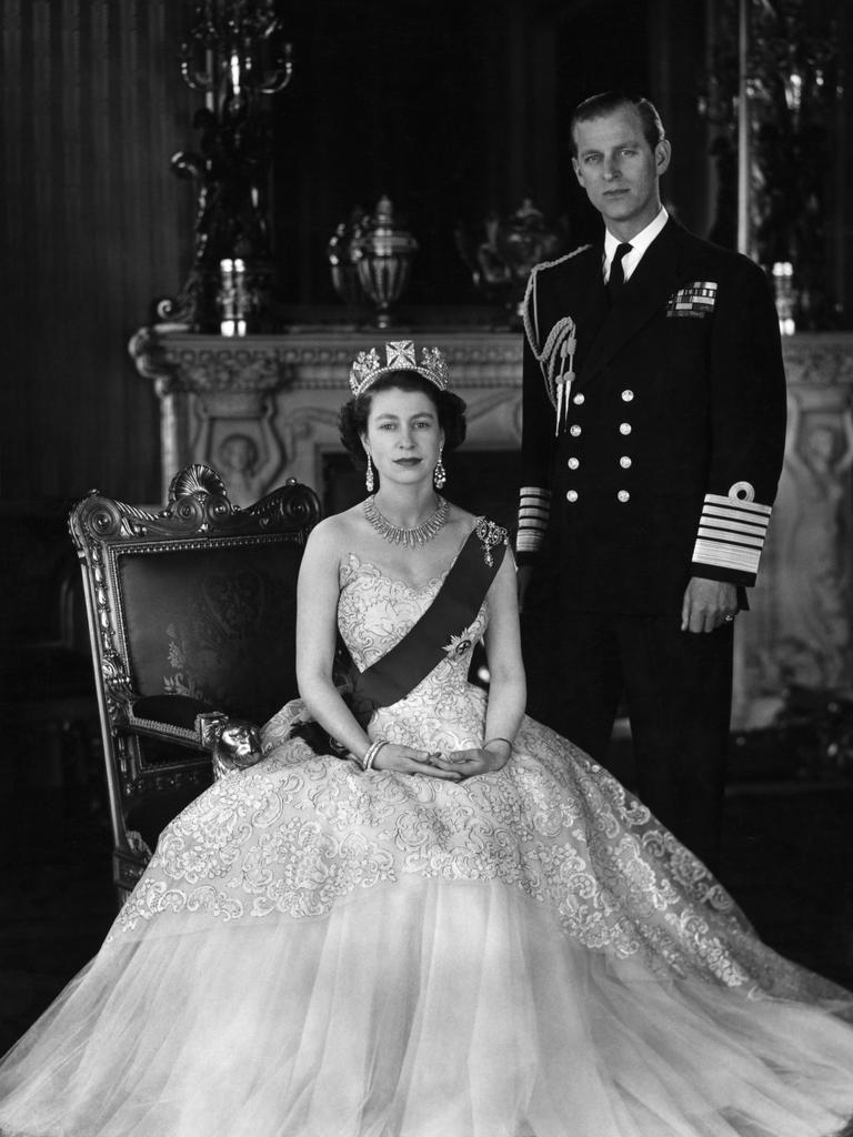 The royal couple on their wedding day in 1947. Picture: Supplied