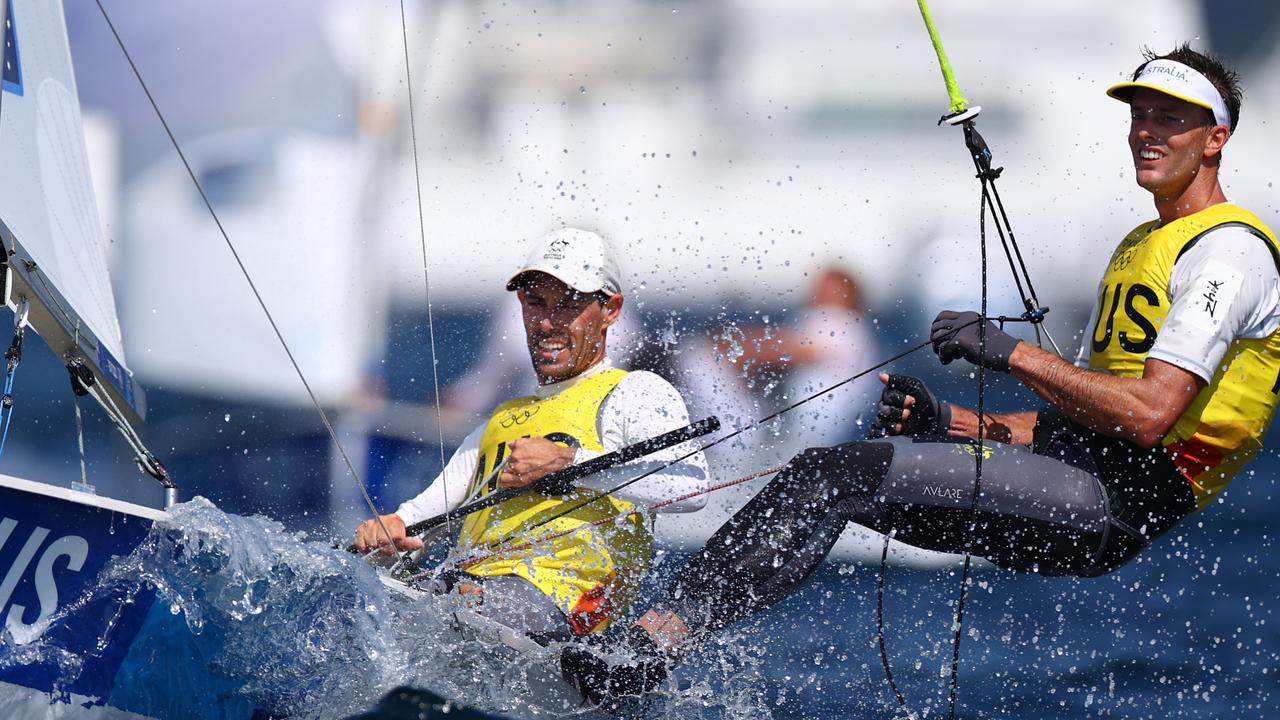 The pair are having a ball sailing together at the Olympics.