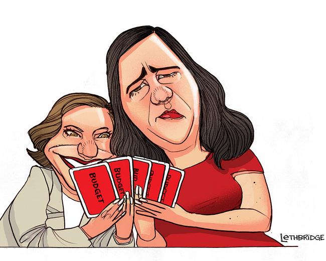 Jackie Trad (left) and Annastacia Palaszczuk. Illustration: Brett Lethbridge