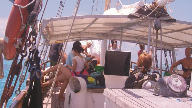 Good times on-board before the pandemic stopped the Falla going to sea. Picture: Supplied