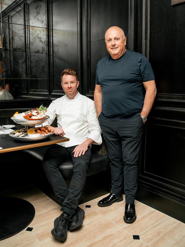 Chris Lucas (right) and his executive chef Adam Sanderson. Picture: Liana Hardy