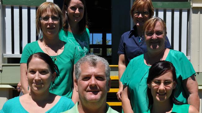 Teachers and support staff at East State School (clockwise from front) Michael Sullivan, Carmen Hentschel, Suzann Woodrow, Chontelle Bruton, Heather Moore, Julie Grey and Dannielle Edmistone. Photo Georja Ryan / Warwick Daily News