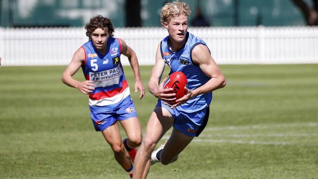 Star young footballer Harley Barker is hoping to get drafted in 2025. Picture: Supplied