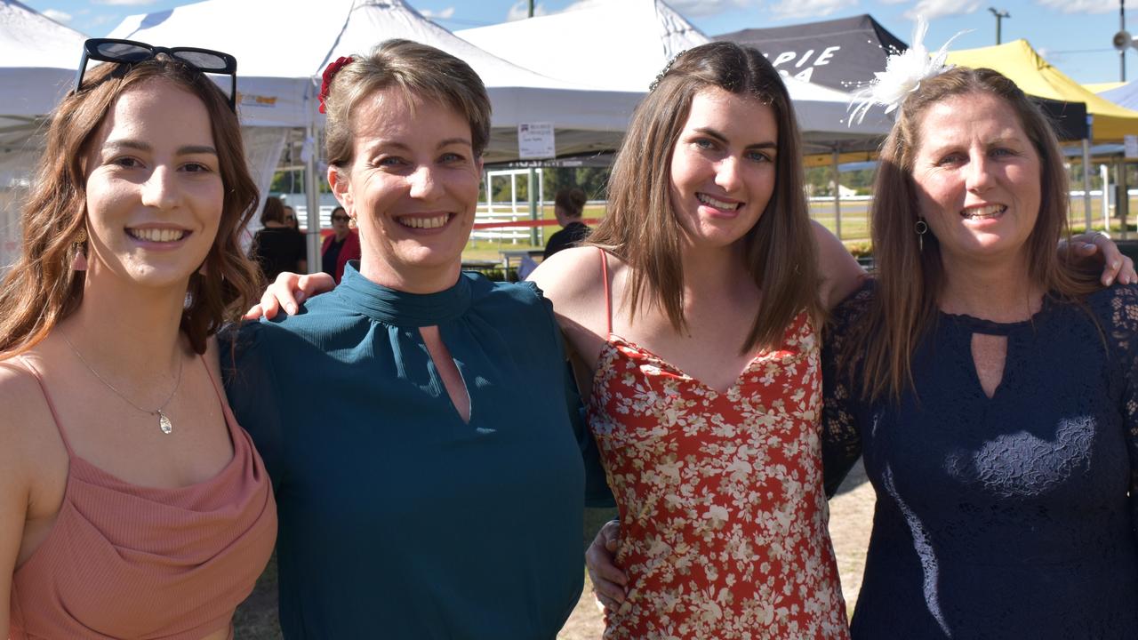 Hannah Mills, Jane Mills, Emily Larsen, Melanie Larsen at the 2022 Gympie RSL Club Cup race day.