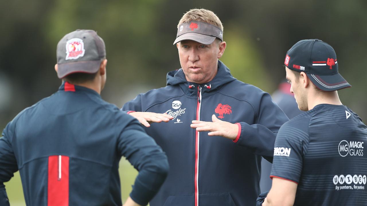 Trent Robinson is bidding to join an elite club if the Roosters win the grand final.