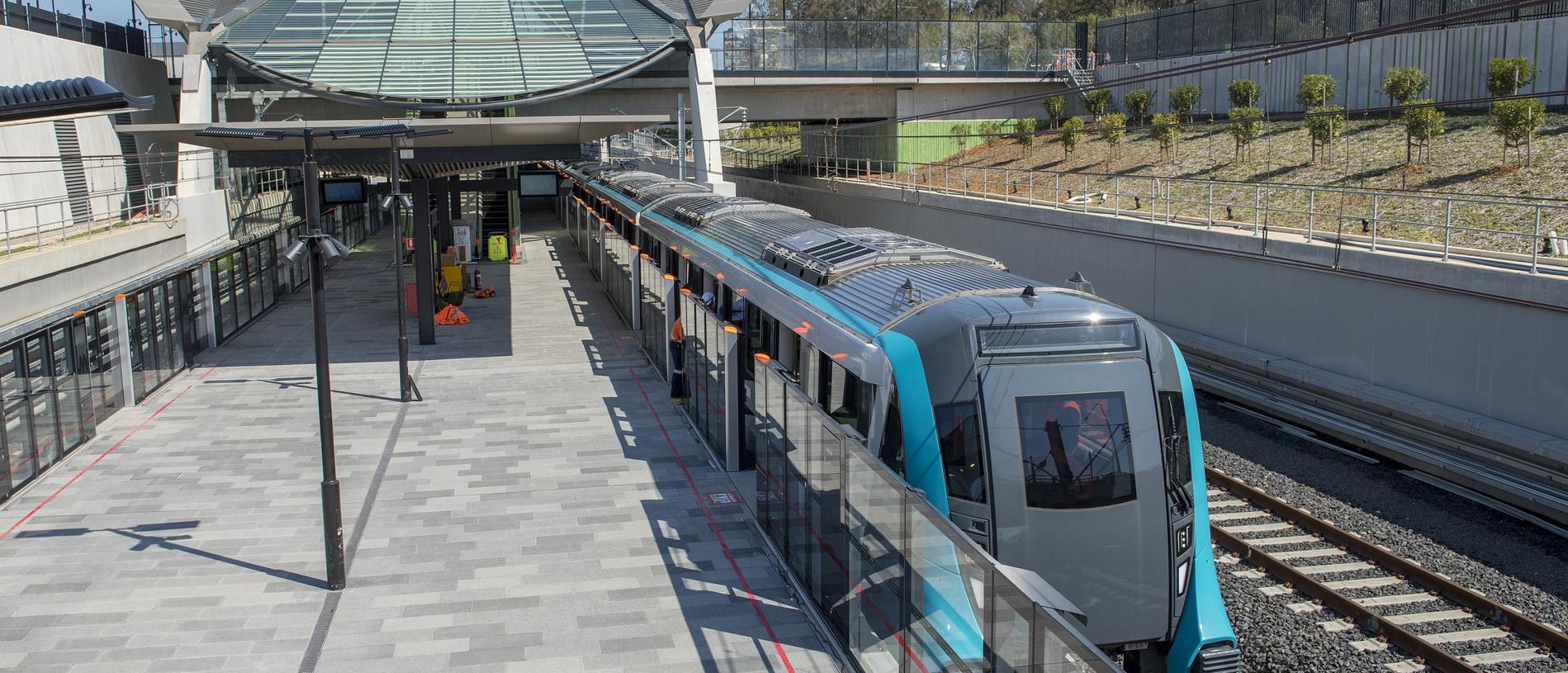 First driverless complete trip on Sydney Metro northwest line | Daily ...