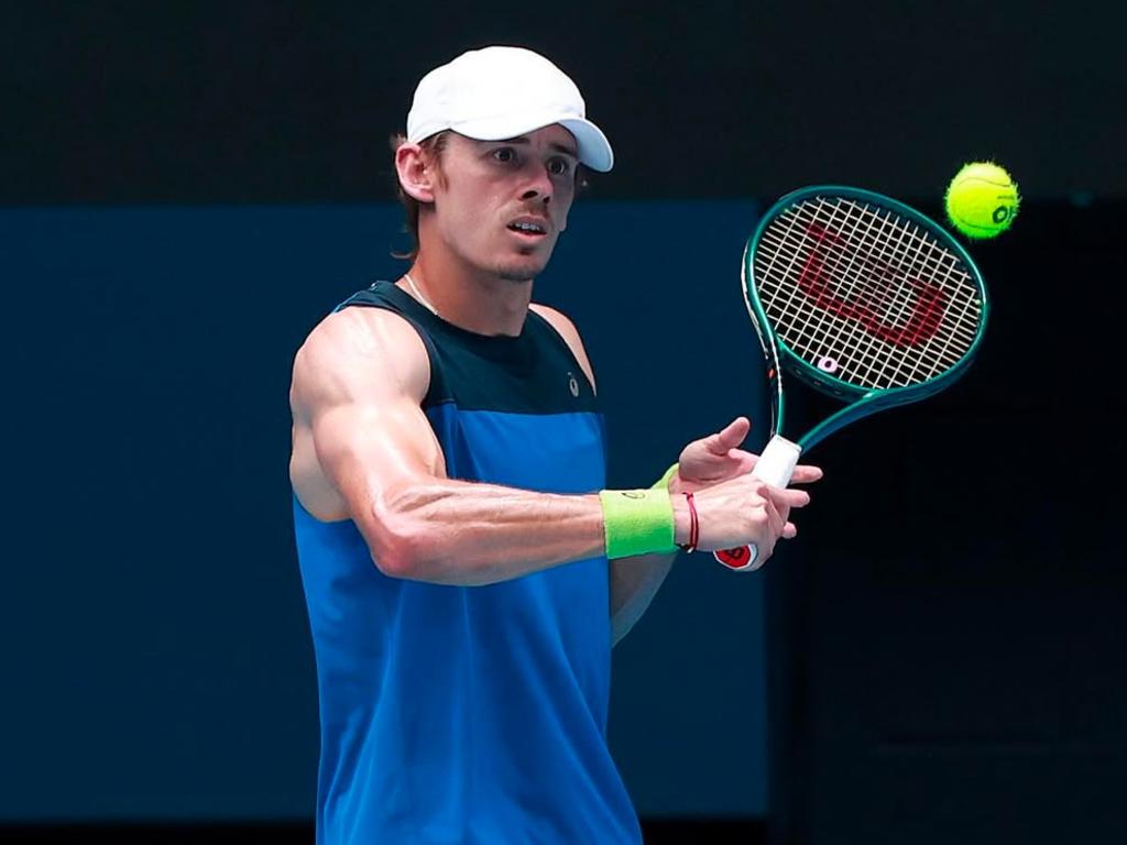 Alex de Minaur shows off his guns. Picture: Instagram