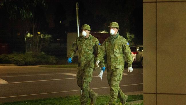 Military personnel at Epping Gardens. Picture: Tony Gough