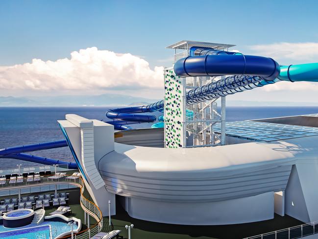 Pacific Adventure photos: First look at new P&O ship waterslides and ...