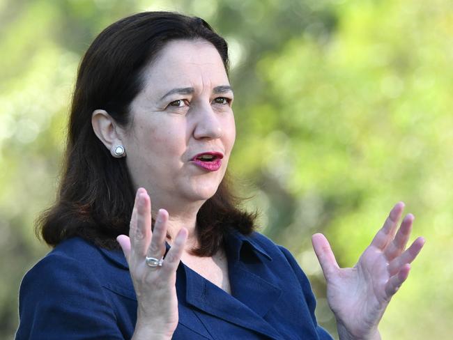 Premier Annastacia Palaszczuk announces the new laws. Picture: AAP/Darren England