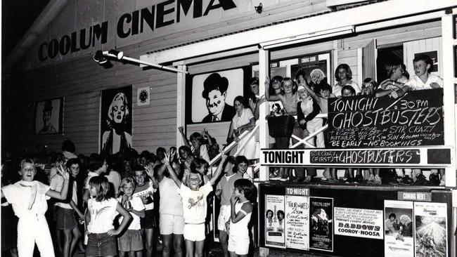 Kids queue for a screening at the Coolum Cinema. Picture: Contributed