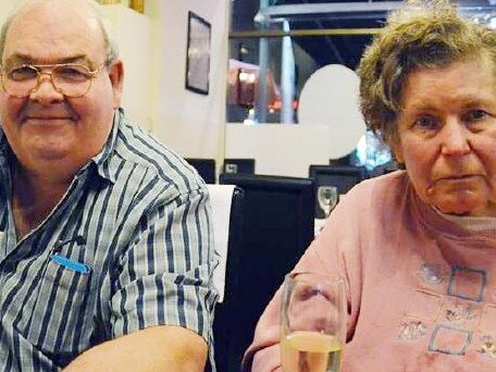 Peter & Helen Dansie. Peter has been accused of drowning his disabled wife ina  city pond. Picture: supplied