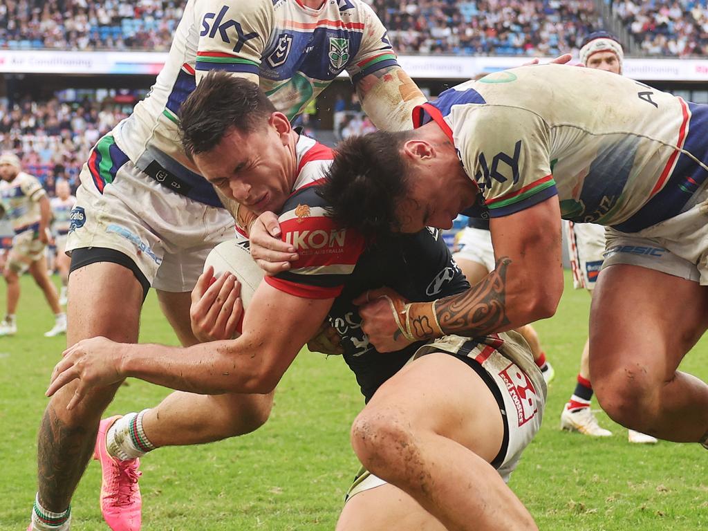 Joey Manu is out due to concussion. Picture: Mark Metcalfe/Getty Images