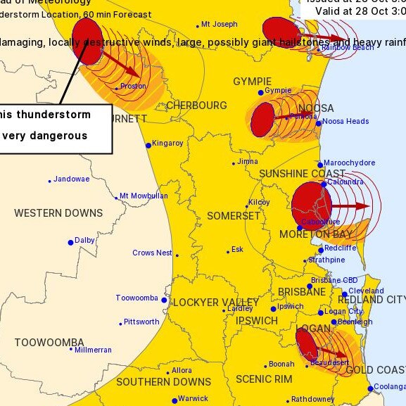 Gold Coast weather from BOM