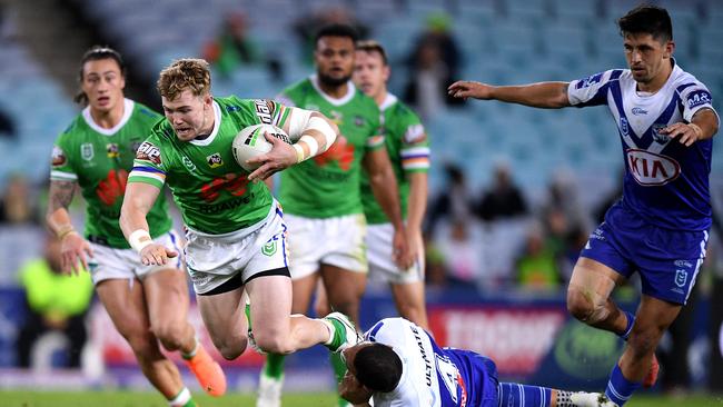 Hudson Young helped get his mate to Canberra. Picture: Dan Himbrechts