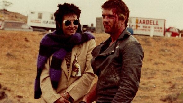 Norma Moriceau with Mel Gibson in <i>Mad Max: Beyond Thunderdome</i>. Picture: John Brock/Kennedy Miller Mitchell