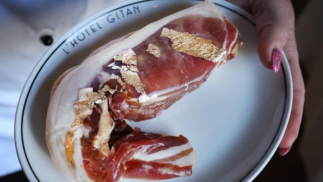 Australia's best (and most expensive) bacon. Brendan Gamze, the maker of the bacon, Gamze Gold.                     Picture: David Caird