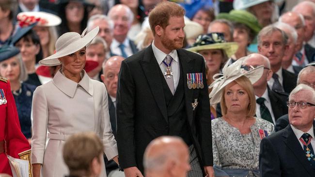 Things were awkward last year at the Queen’s Platinum Jubilee - and that was before the Netflix series and memoir. Picture: Arthur Edwards/Pool/AFP