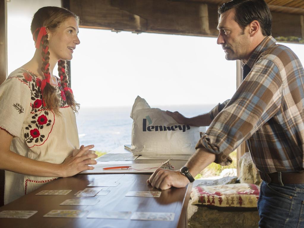 Osceola and Hamm met on the Mad Men set in 2014. Picture: Justina Mintz/Everett Collection/Alamy