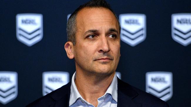 Andrew Abdo is set to become the NRL’s 13th CEO. Picture: Dan Himbrechts/AAP