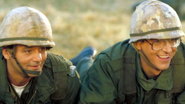 Bill Murray and Harold Ramis in the 1981 film Stripes.