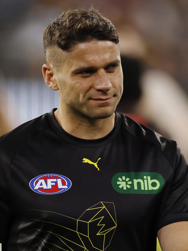 Dion Prestia suffered another hamstring injury. Pic: Michael Klein